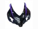Carenado Moto Honda CBR1000RR 2004-2005 - Negro Brillante Púrpura Raya