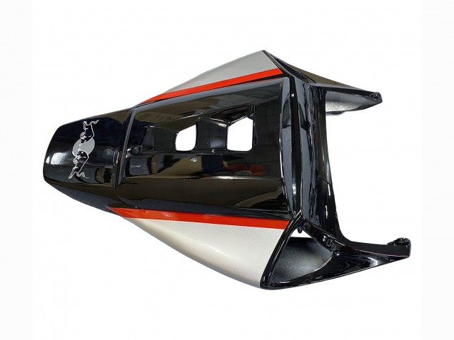 Carenado Moto Honda CBR1000RR 2004-2005 - Plata Negro Brillante Rojo Raya