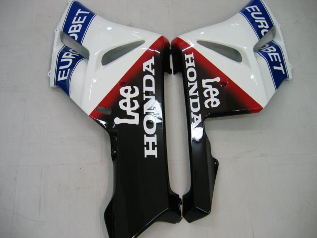Carenado Moto Honda CBR1000RR 2004-2005 - Blanco Azul Rojo Negro Brillante Estrella EuroBet Lee