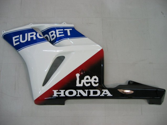 Carenado Moto Honda CBR1000RR 2004-2005 - Blanco Azul Rojo Negro Brillante Estrella EuroBet Lee