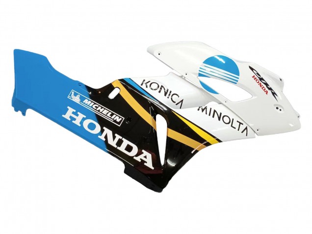 Carenado Moto Honda CBR1000RR 2004-2005 - Blanco Azul Claro Amarillo Negro Konica Minolta