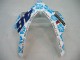 Carenado Moto Honda CBR1000RR 2004-2005 - Blanco Azul Nieve Nastro Azzurro 46