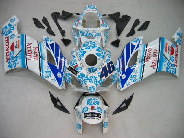 Carenado Moto Honda CBR1000RR 2004-2005 - Blanco Azul Nieve Nastro Azzurro 46