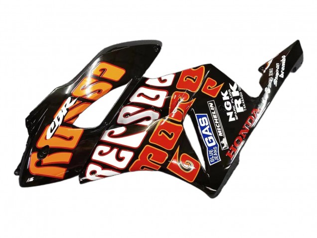 Carenado Moto Honda CBR1000RR 2004-2005 - Amarillo Naranja Negro Brillante Repsol Rossi 46