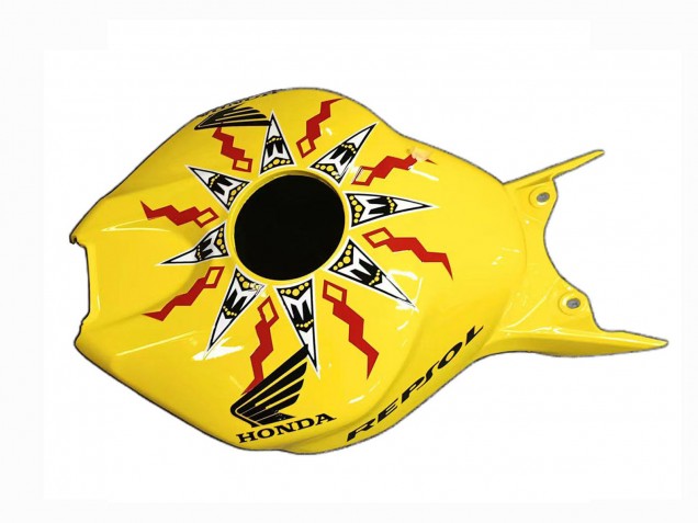Carenado Moto Honda CBR1000RR 2004-2005 - Amarillo Naranja Negro Brillante Repsol Rossi 46