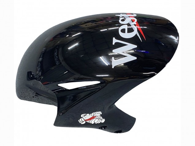 Carenado Moto Honda CBR1000RR 2004-2005 - Negro Brillante Blanco West