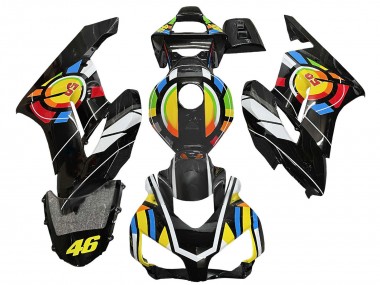 Carenado Moto Honda CBR1000RR 2004-2005 - Amarillo Azul Rojo Negro Brillante RuedaColores 46
