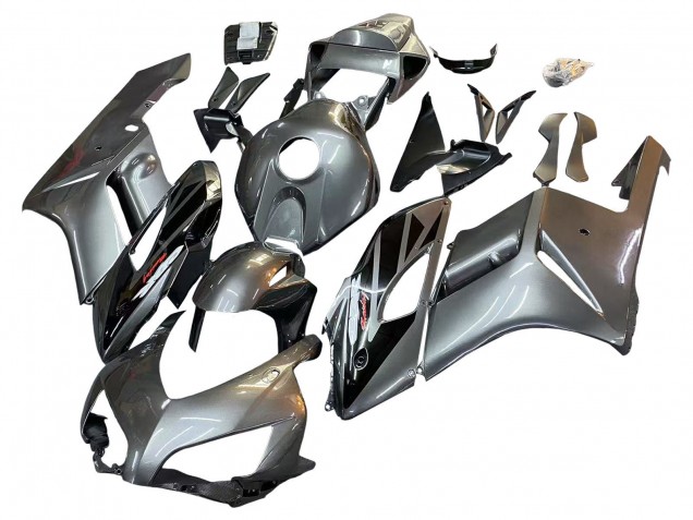 Carenados Moto Honda CBR1000RR 2004-2005 - Plata Negro Brillante