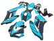 Carenado Moto Honda CBR1000RR 2004-2005 - Azul Claro Negro Brillante