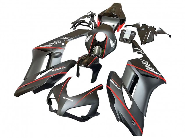 Carenado Moto Honda CBR1000RR 2004-2005 - Negro Brillante Gris Brillante Rojo Raya
