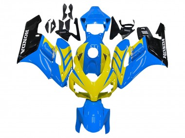 Carenado Moto Honda CBR1000RR 2004-2005 - Azul Amarillo Negro Brillante