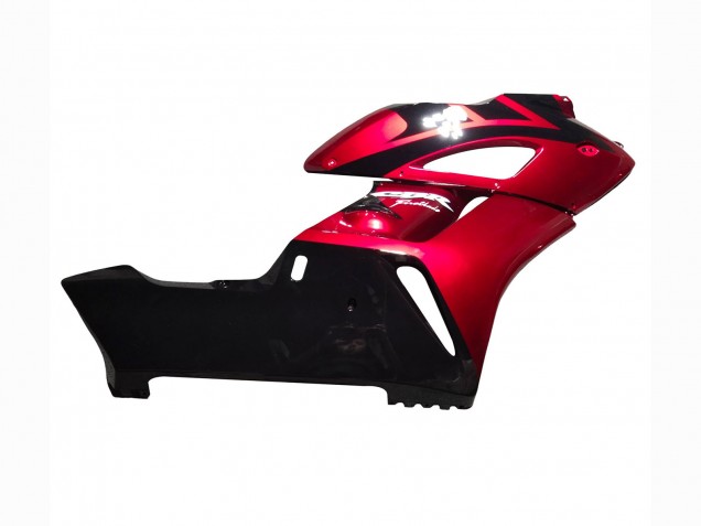 Carenado Moto Honda CBR1000RR 2004-2005 - Rojo Negro Brillante Raya