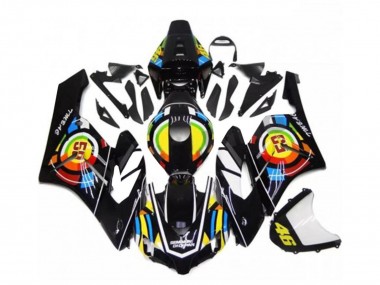 Carenado Moto Honda CBR1000RR 2004-2005 - Negro Brillante Amarillo Verde Rojo 46