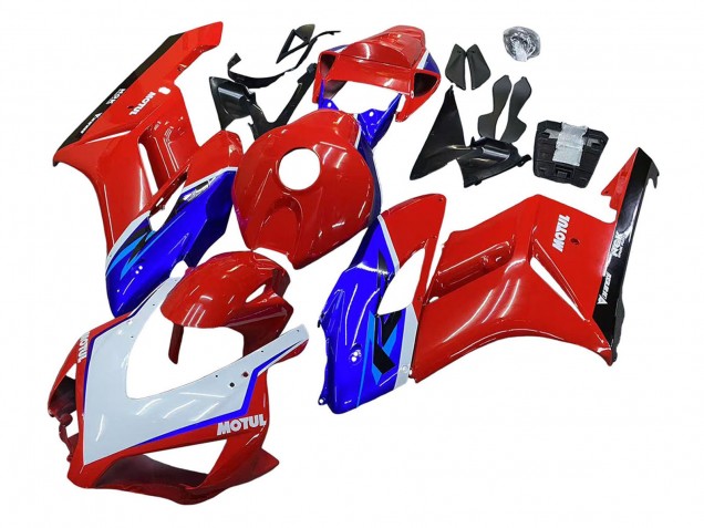 Carenado Moto Honda CBR1000RR 2004-2005 - Rojo Azul Blanco Negro Motul