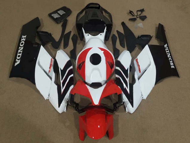 Carenados Moto Honda CBR1000RR 2004-2005 - Blanco Rojo Negro Mate
