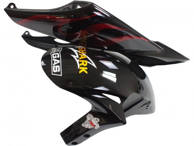 Carenado Moto Honda CBR1000RR 2006-2007 - Negro Brillante Amarillo Rojo Llama
