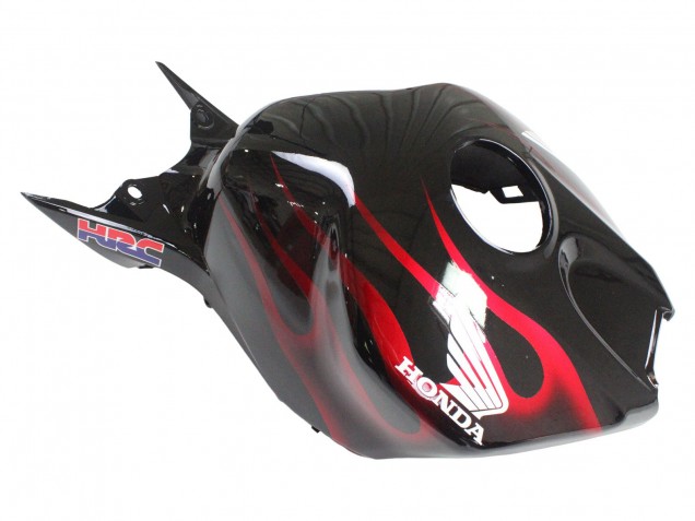 Carenado Moto Honda CBR1000RR 2006-2007 - Negro Brillante Amarillo Rojo Llama