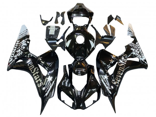 Carenado Moto Honda CBR1000RR 2006-2007 - Negro Brillante Oro SevenStars