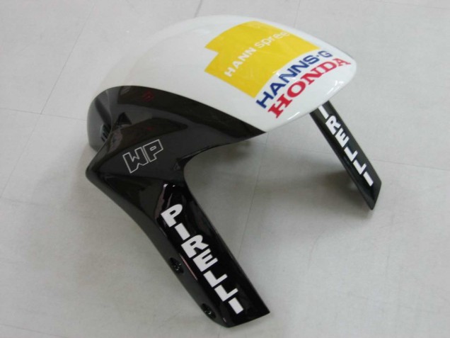 Carenado Moto Honda CBR1000RR 2006-2007 - Blanco Verde Negro Brillante Hannspree 52