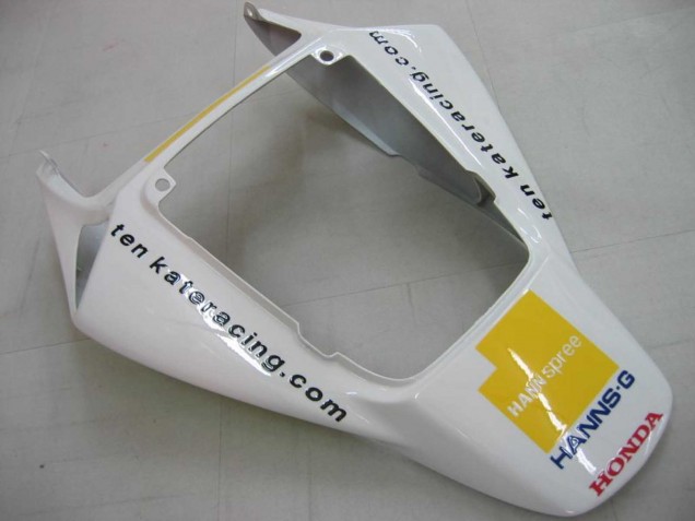 Carenado Moto Honda CBR1000RR 2006-2007 - Blanco Verde Negro Brillante Hannspree 52