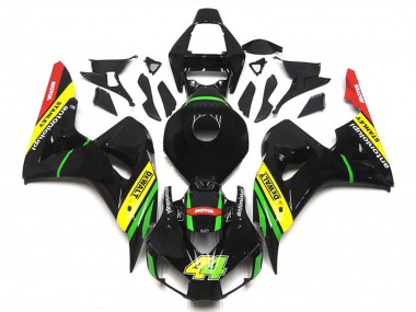 Carenado Moto Honda CBR1000RR 2006-2007 - Negro Brillante Amarillo Verde Rojo Motul 44