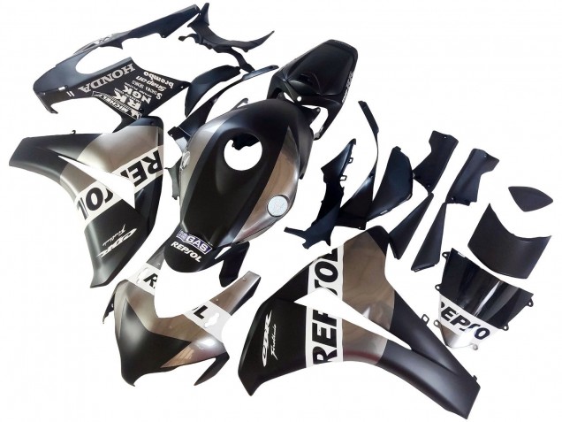 Carenado Moto Honda CBR1000RR 2008-2011 - Plata Negro Mate Repsol