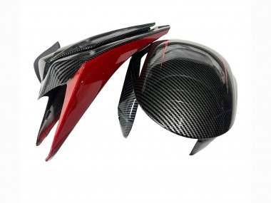 Carenado Moto Honda CBR1000RR 2008-2011 - Negro FibraCarbono Rojo