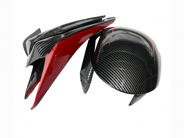 Carenado Moto Honda CBR1000RR 2008-2011 - Negro FibraCarbono Rojo