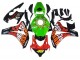 Carenado Moto Honda CBR1000RR 2008-2011 - Verde Naranja Negro Brillante Rossi Michelin 46