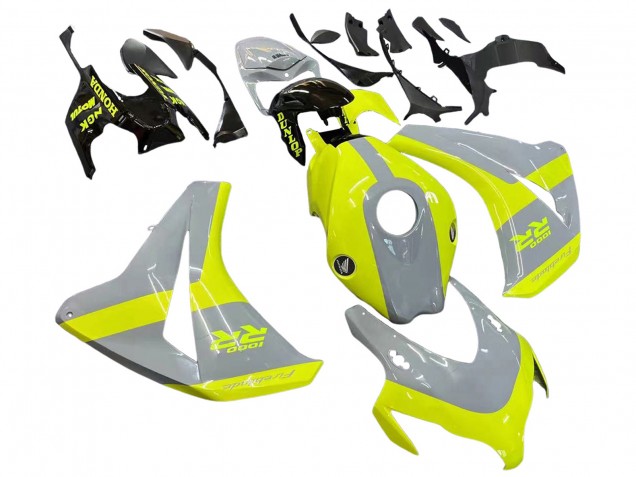 Carenado Moto Honda CBR1000RR 2008-2011 - Nardo Gris Fluorescent Verde