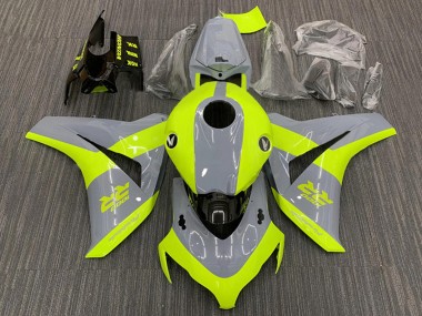 Carenado Moto Honda CBR1000RR 2008-2011 - Nardo Gris Fluorescent Verde