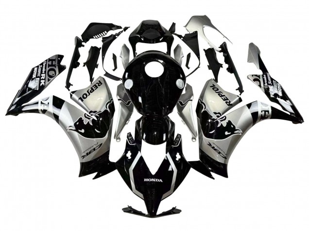 Carenado Moto Honda CBR1000RR 2012-2016 - Plata Negro Brillante Repsol Rojo Bull