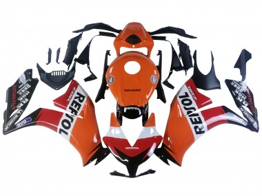Carenado Moto Honda CBR1000RR 2012-2016 - Naranja Blanco Rojo Repsol