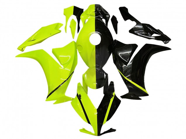 Carenados Moto Honda CBR1000RR 2012-2016 - Fluorescent Verde Negro Brillante