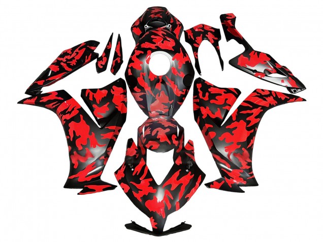 Carenado Moto Honda CBR1000RR 2012-2016 - Rojo Negro Brillante