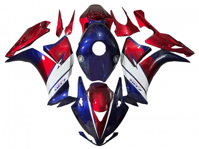 Carenado Moto Honda CBR1000RR 2012-2016 - Rojo Azul Blanco Fireblade