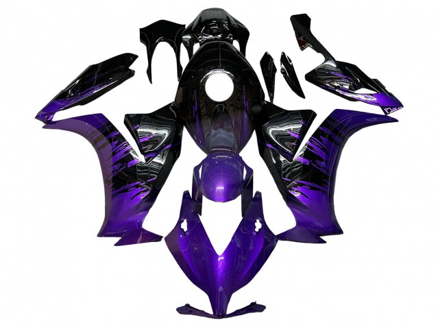 Carenado Moto Honda CBR1000RR 2012-2016 - Púrpura Negro Brillante