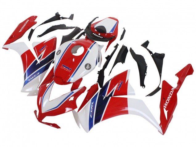 Kits Carenados Moto Honda CBR1000RR 2012-2016 - Blanco Rojo Azul