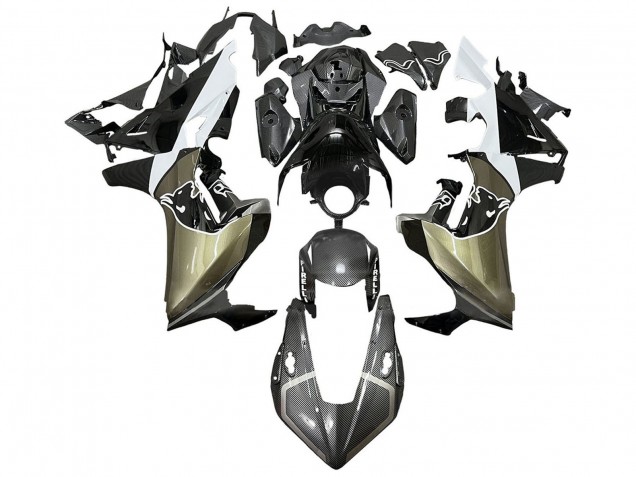 Carenado Moto Honda CBR1000RR 2017-2023 - Gris Blanco Negro FibraCarbono