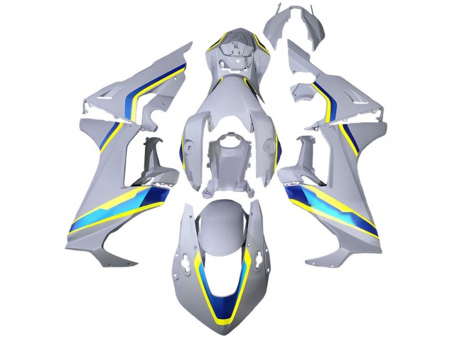 Carenado Moto Honda CBR1000RR 2017-2023 - Blanco Azul Amarillo