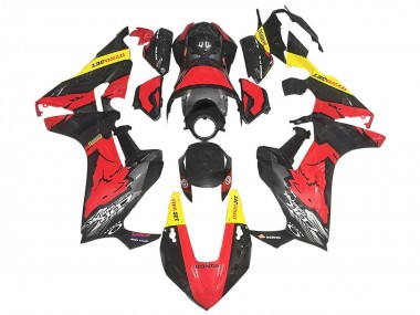 Carenado Moto Honda CBR1000RR 2017-2023 - Rojo Amarillo Negro FibraCarbono