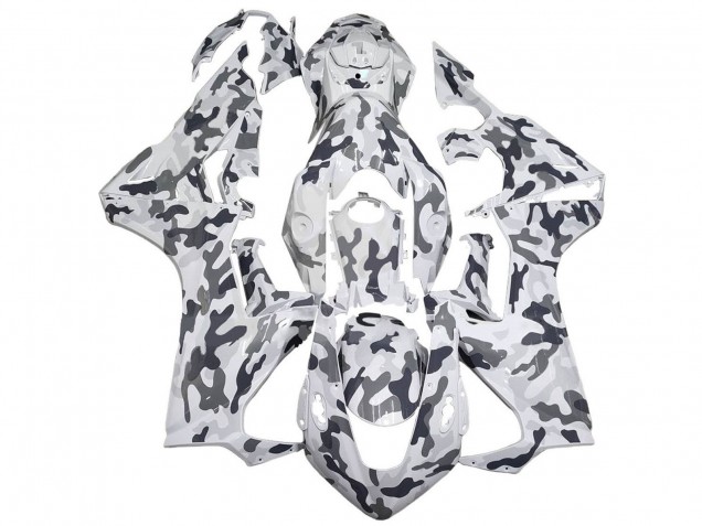 Carenado Moto Honda CBR1000RR 2017-2023 - Blanco Gris Camouflage