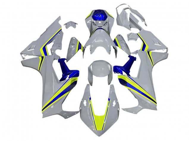 Carenado Moto Honda CBR1000RR 2017-2023 - Blanco Amarillo Azul