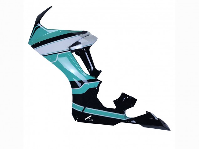 Carenado Moto Honda CBR1000RR 2017-2023 - Blanco Azul Claro Negro Brillante