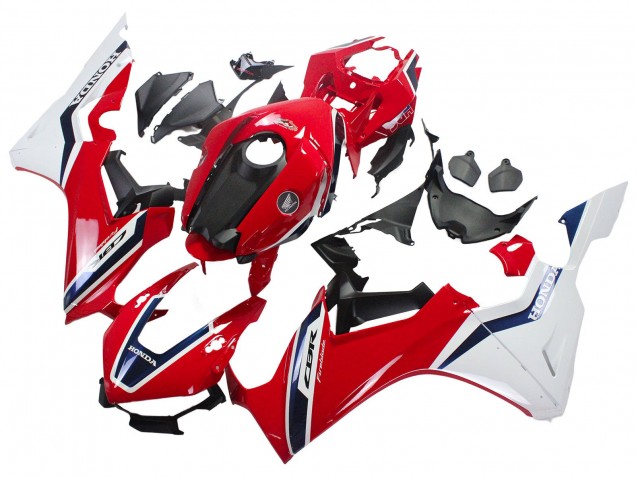 Carenado Moto Honda CBR1000RR 2017-2023 - Blanco Rojo Azul Oscuro Fireblade