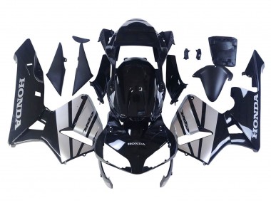 Carenado Moto Honda CBR600RR 2003-2004 - Plata Negro Brillante