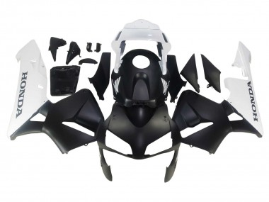 Carenado Moto Honda CBR600RR 2003-2004 - Blanco Negro Mate