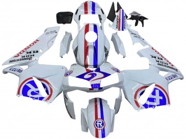 Carenado Moto Honda CBR600RR 2003-2004 - Blanco Rojo Azul