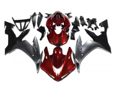 Carenado Moto Yamaha YZF R1 2002-2003 - Rojo Plata Negro