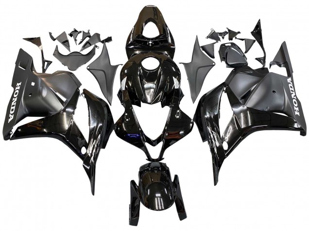 Carenado Moto Honda CBR600RR 2009-2012 - Negro Brillante Negro Mate